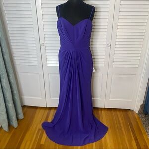 SORELLA VITA Purple Maxi Gown Sweetheart Neckline